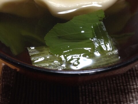 青梗菜の水餃子スープ(^o^)